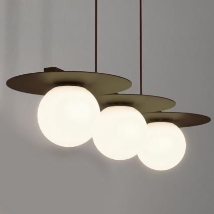 Luster FLAT na sajli, 3xE27/15W/230V, braon