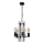 Luster GERA 5xE27/60W/230V bukva/crna