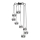 Luster GERD 8xGU10/8W/230V sjajni hrom