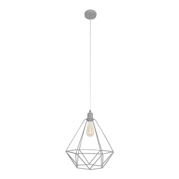Luster KARO LARGE 1xE27/15W/230V sivi