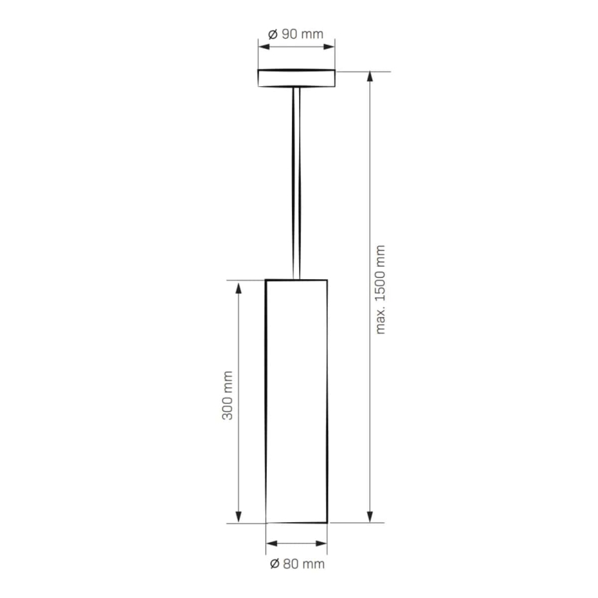 Luster LATI 1xGU10/8W/230V crna