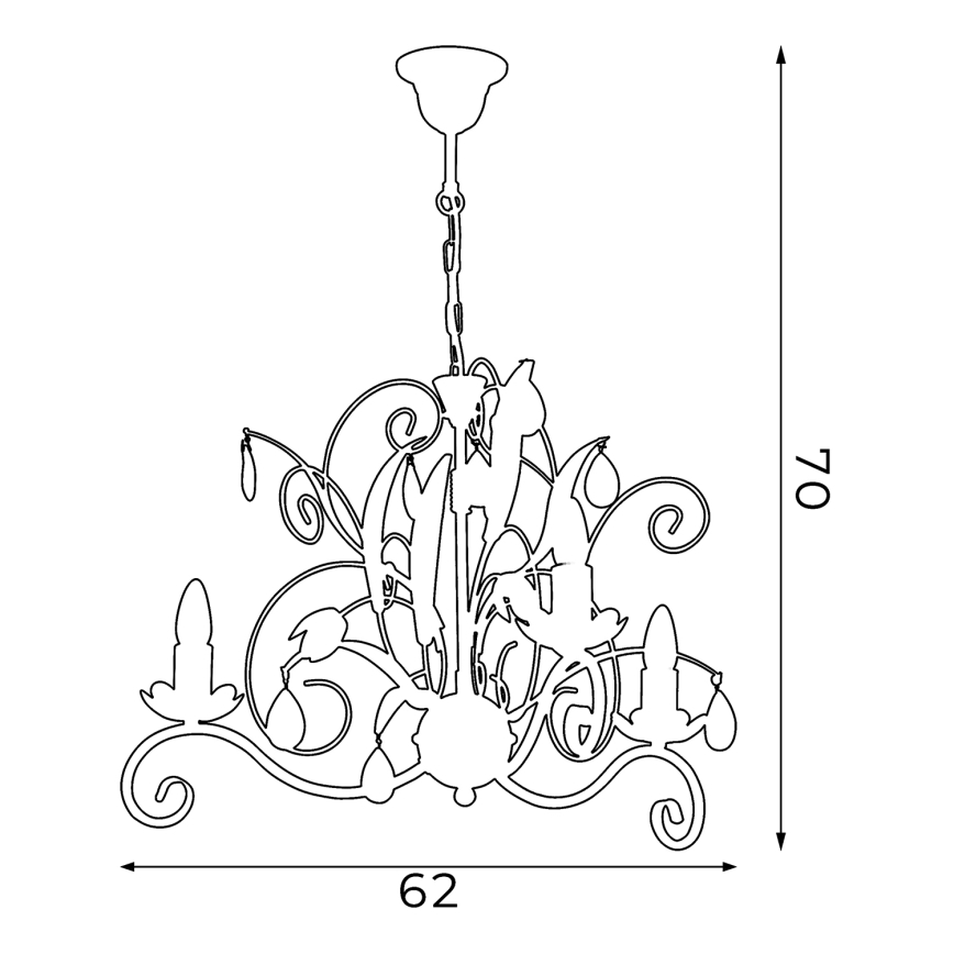 Luster LUCE 3xE14/60W/230V