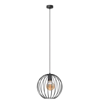 Luster MERCURE na sajli 1xE27/15W/230V, Ø 30 cm, crna