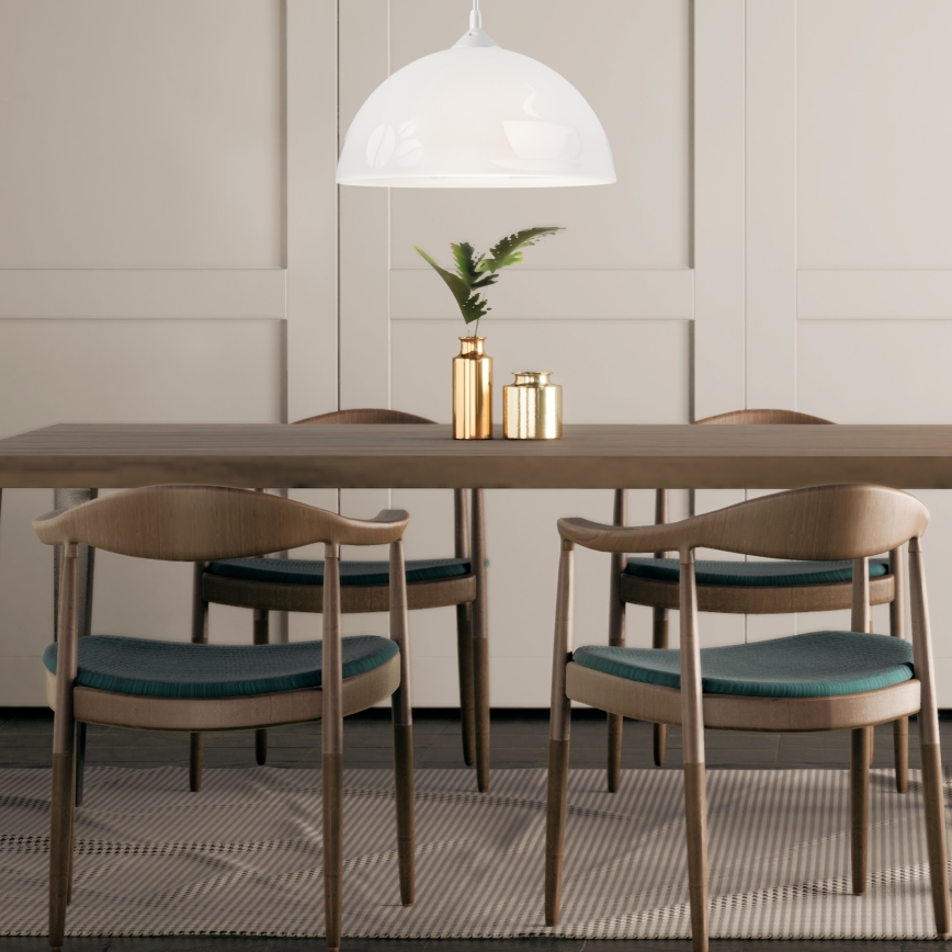 Luster na kablu 1xE27/60W/230V, boja kafe