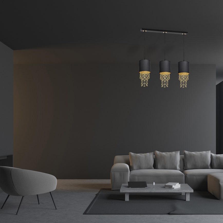 Luster na kablu ALMERIA 3xE27/60W/230V