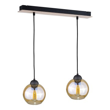Luster na kablu AMBRE WOOD 2xE27/60W/230V