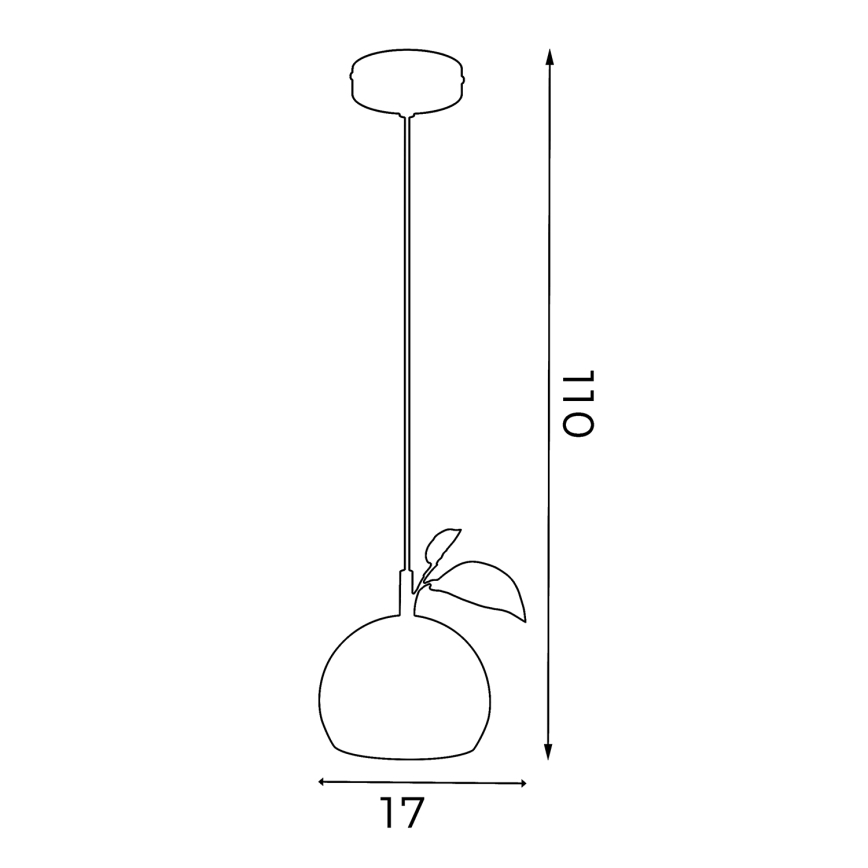 Luster na kablu APPLE 1xE27/15W/230V žut