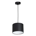 Luster na kablu ARDEN 1xE27/60W/230V prečnik 18 cm crna/bela