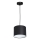 Luster na kablu ARDEN 1xE27/60W/230V prečnik 18 cm crna/bela