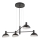 Luster na kablu ARTIS 4xE14/40W/230V crni