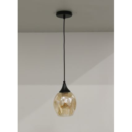 Luster na kablu ASPA 1xE27/40W/230V crna