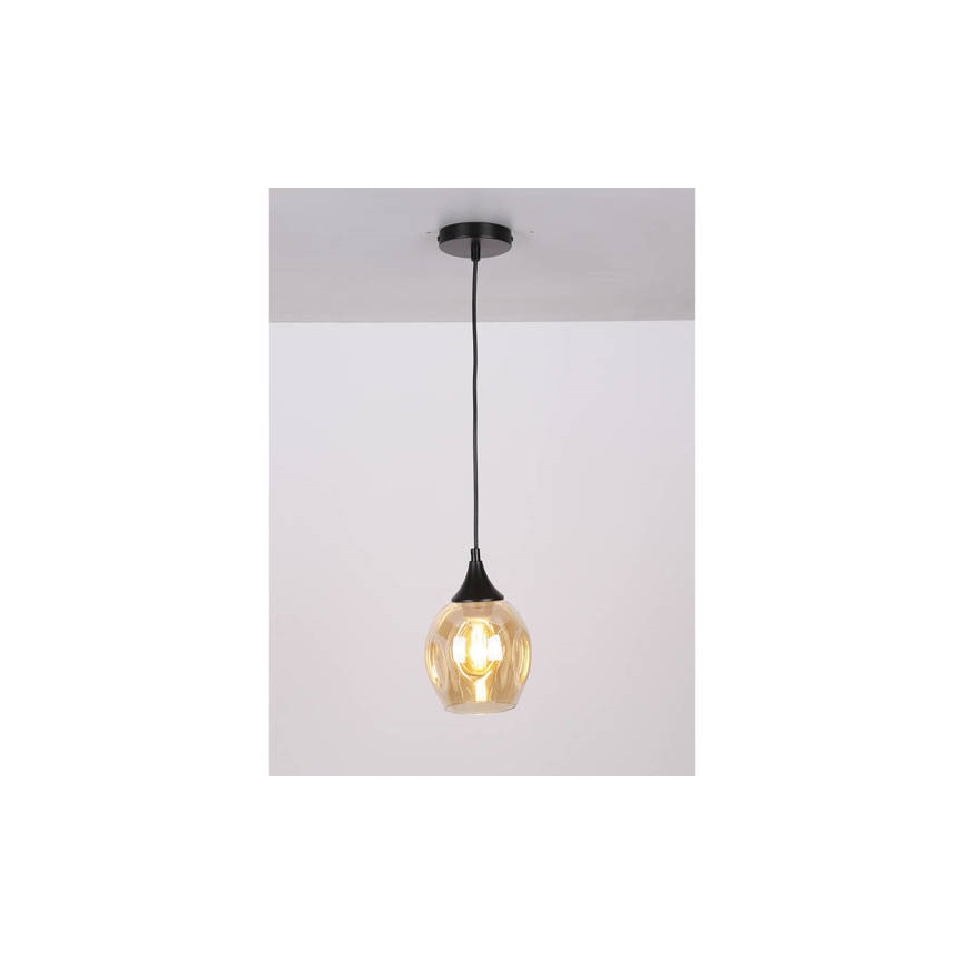 Luster na kablu ASPA 1xE27/40W/230V crna