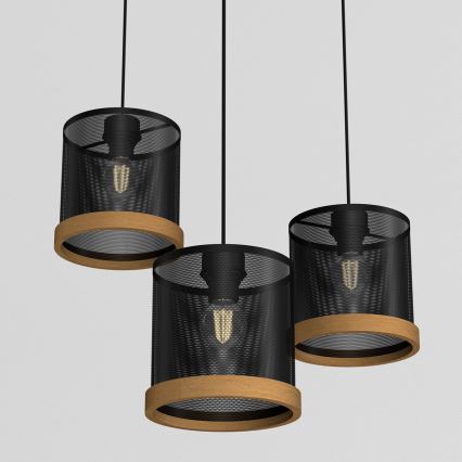 Luster na sajli BERIL 3xE27/60W/230V buk