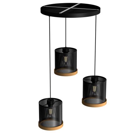 Luster na sajli BERIL 3xE27/60W/230V buk