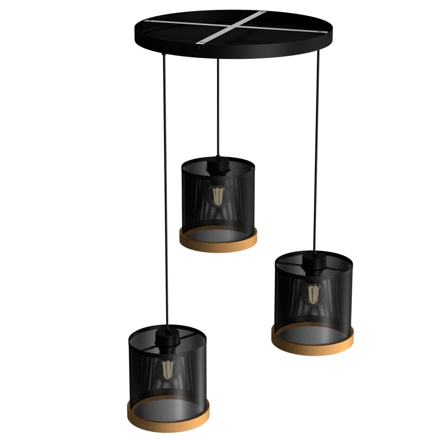 Luster na sajli BERIL 3xE27/60W/230V buk