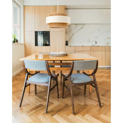 Luster na kablu BOHO 1xE27/60W/230V Ø 40 cm krem/juta