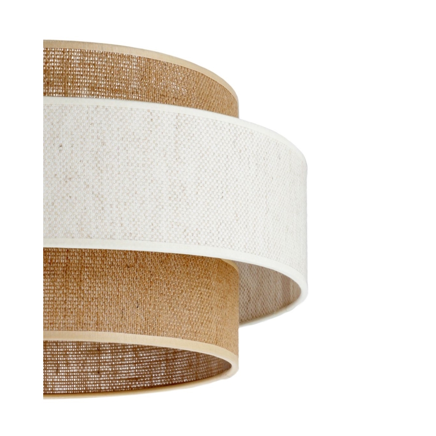 Luster na kablu BOHO 1xE27/60W/230V Ø 40 cm krem/juta