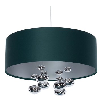 Luster na kablu BUBBLE 1xE27/60W/230V, prečnik 40 cm, zelene boje