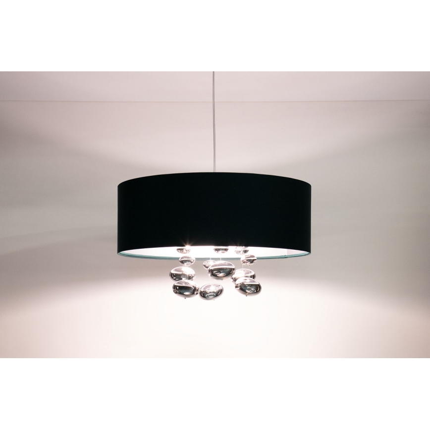 Luster na kablu BUBBLE 1xE27/60W/230V, prečnik 40 cm, zelene boje