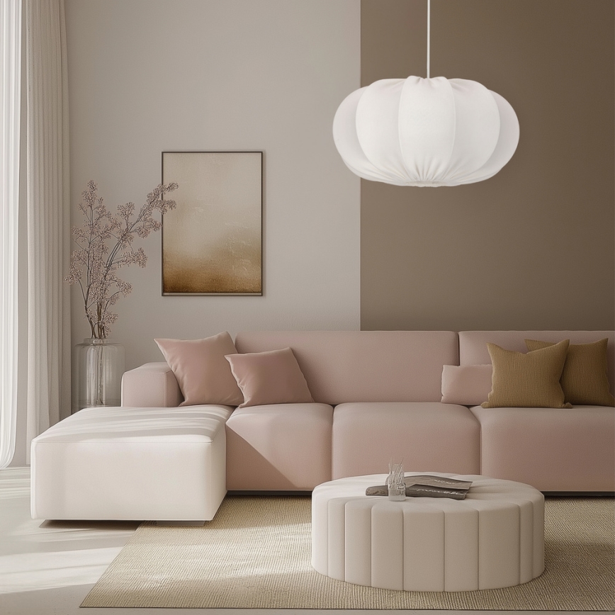 Luster na kablu CAFEE 1xE27/40W/230V prečnik 52 cm bela
