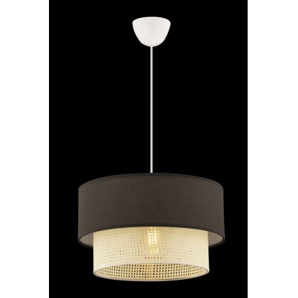 Luster na kablu ECHO 1xE27/60W/230V braon/krem