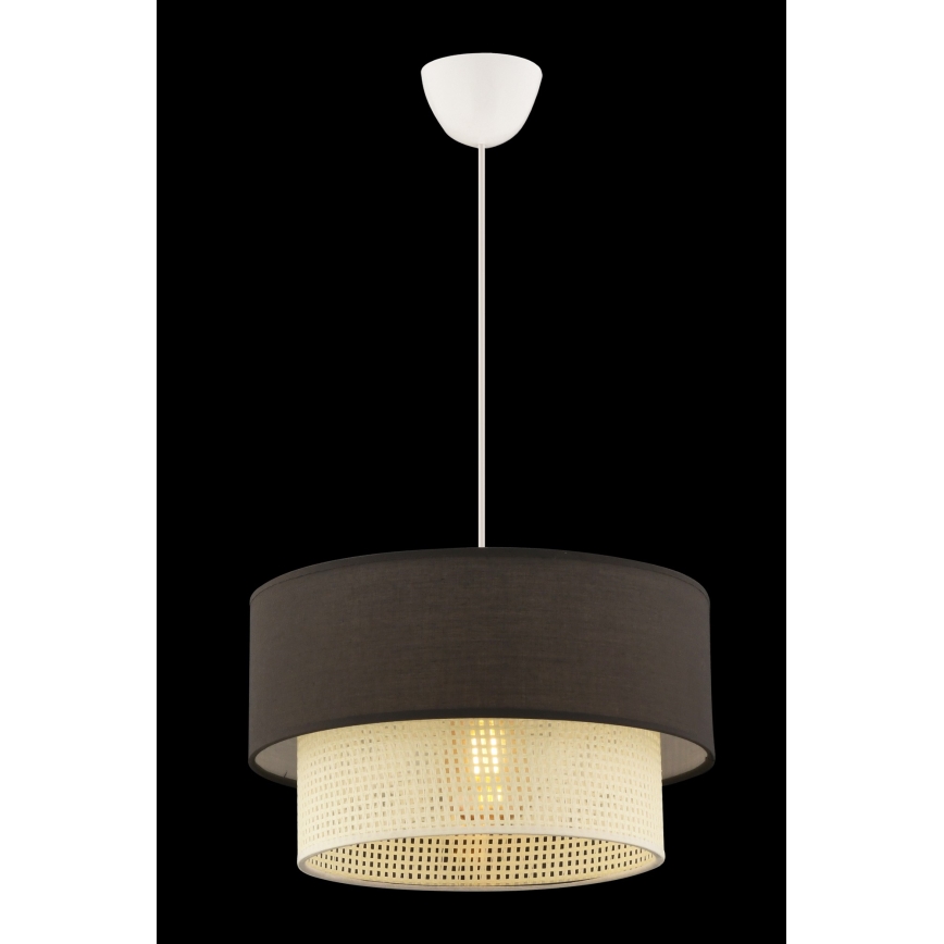 Luster na kablu ECHO 1xE27/60W/230V braon/krem