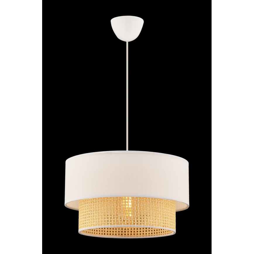 Luster na kablu ECHO 1xE27/60W/230V krem/bež