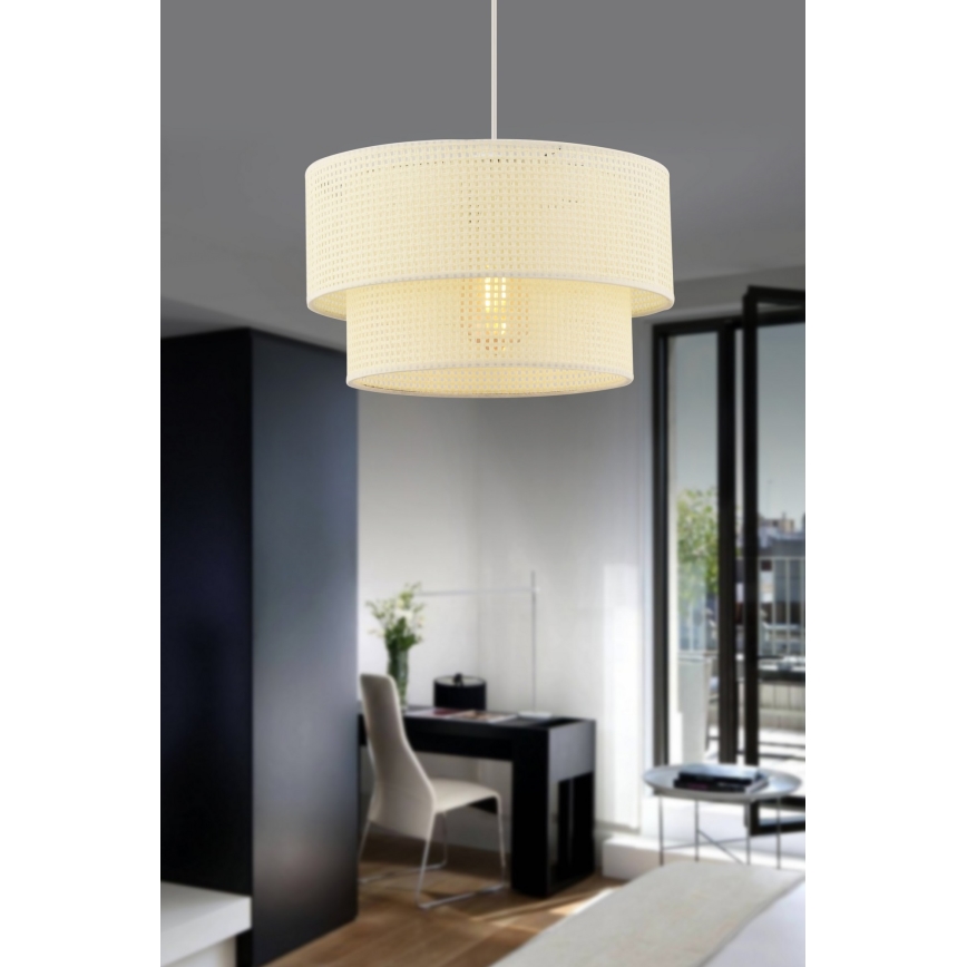 Luster na kablu ECHO 1xE27/60W/230V krem