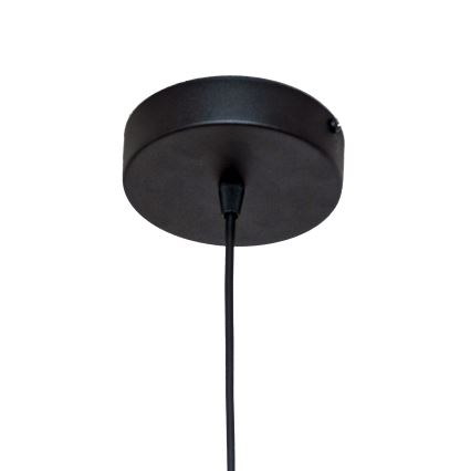 Luster na kablu ECLIPSE 1xE27/15W/230V crna/bela