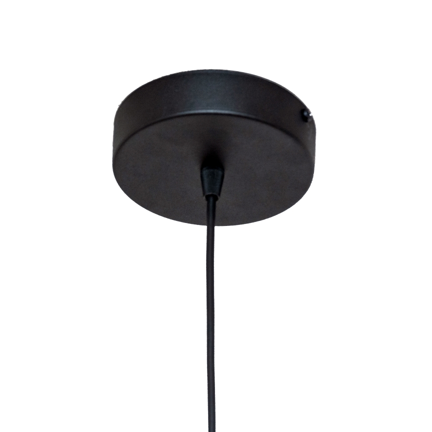 Luster na kablu ECLIPSE 1xE27/15W/230V crna/bela