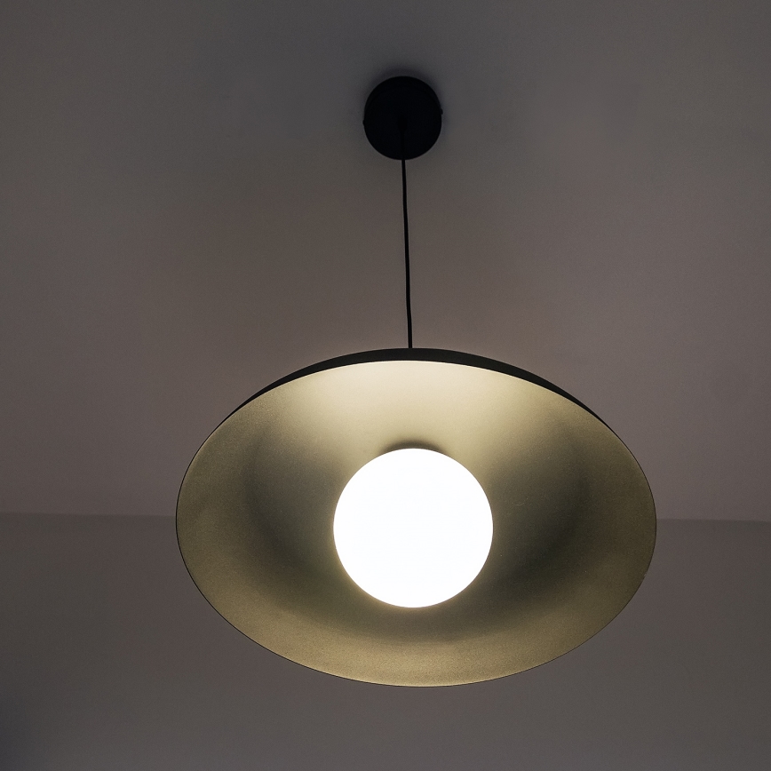Luster na kablu ECLIPSE 1xE27/15W/230V crna