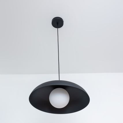 Luster na kablu ECLIPSE 1xE27/15W/230V crna