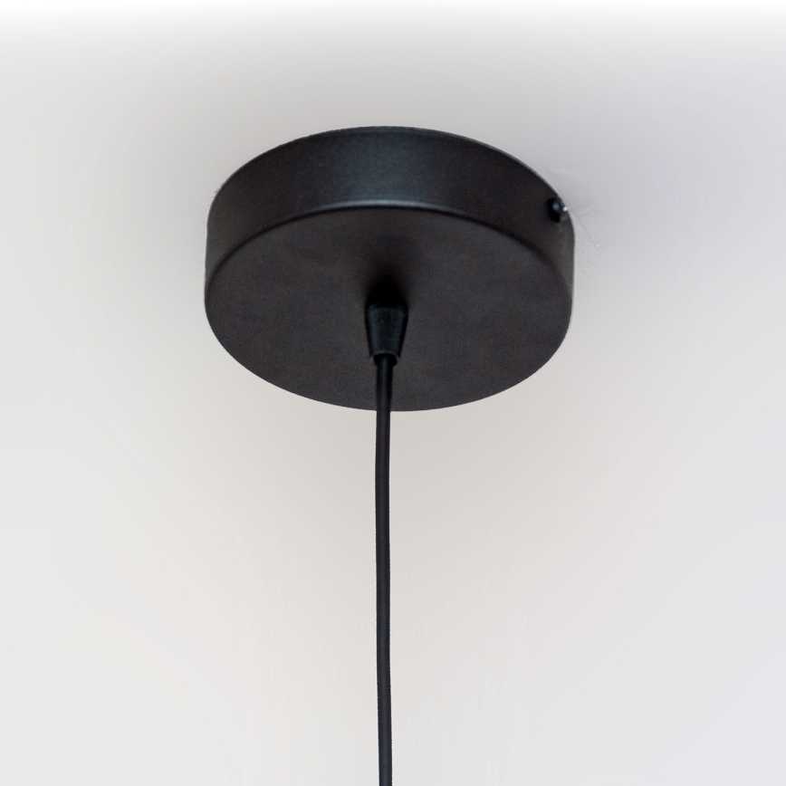 Luster na kablu ECLIPSE 1xE27/15W/230V crna/zlatna