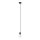 Luster na kablu EDISON 1xE27/60W/230V crni
