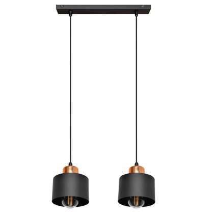 Luster na kablu EDISON 2xE27/15W/230V