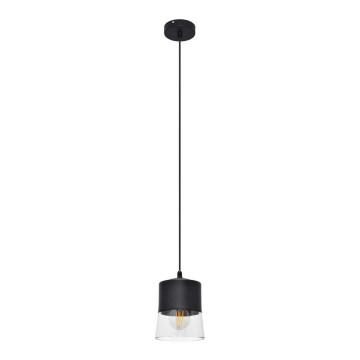 Luster na kablu FERGIE 1xE27/15W/230V crna