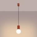 Luster na kablu HALO 1xG9/8W/230V, prečnik 12 cm, narandžast
