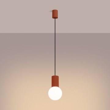 Luster na kablu HALO 1xG9/8W/230V, prečnik 12 cm, narandžast