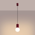 Luster na kablu HALO 1xG9/8W/230V Ø 12 cm crvena