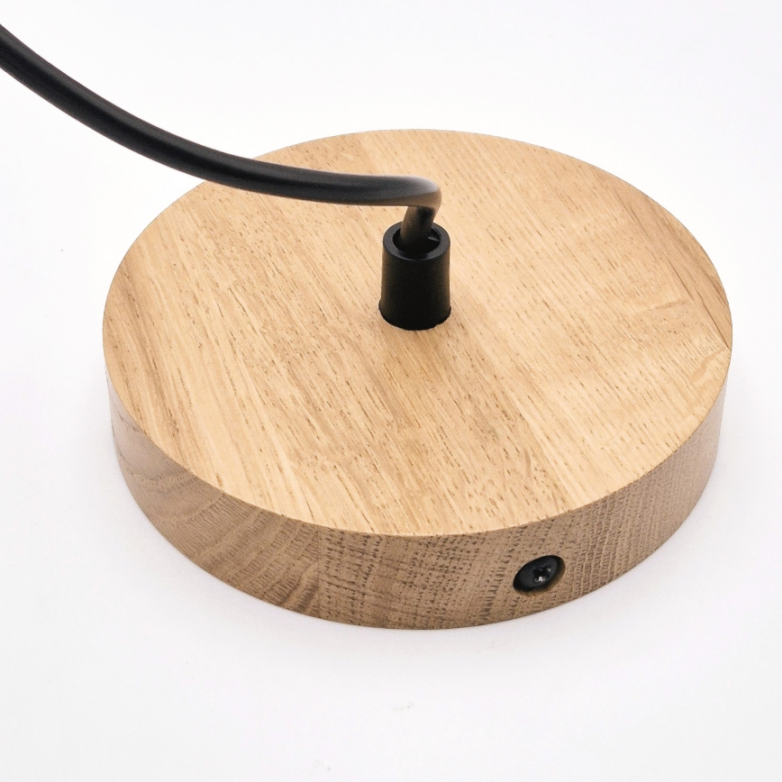 Luster na kablu HARMONY 1xE27/15W/230V prečnik 14 cm bela/hrast