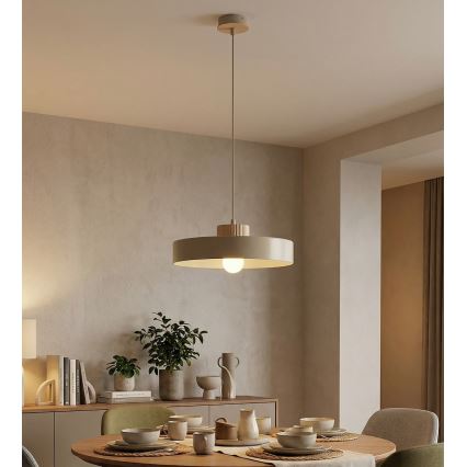 Luster na kablu KIVI 1xE27/15W/230V bež