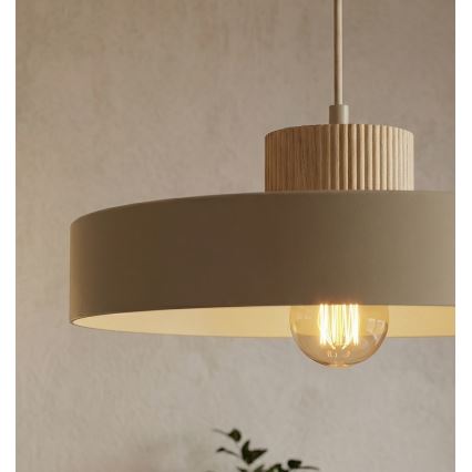 Luster na kablu KIVI 1xE27/15W/230V bež