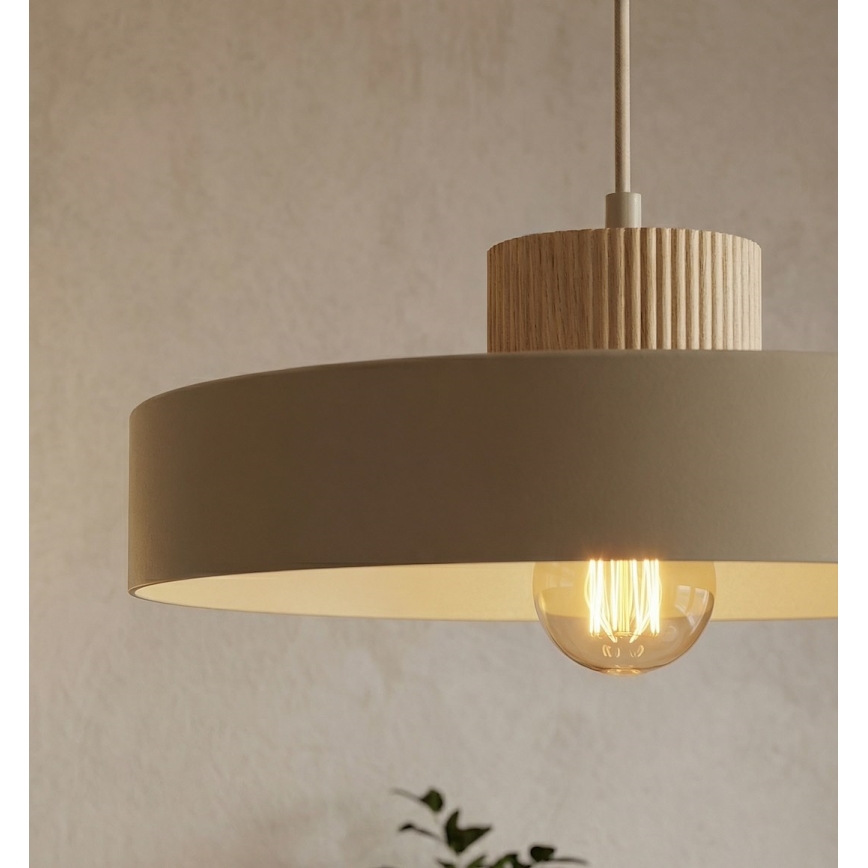 Luster na kablu KIVI 1xE27/15W/230V bež