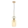 Luster na kablu MOLLY 1xE14/40W/230V prečnik 12 cm zlatna/narandžasta/zelena