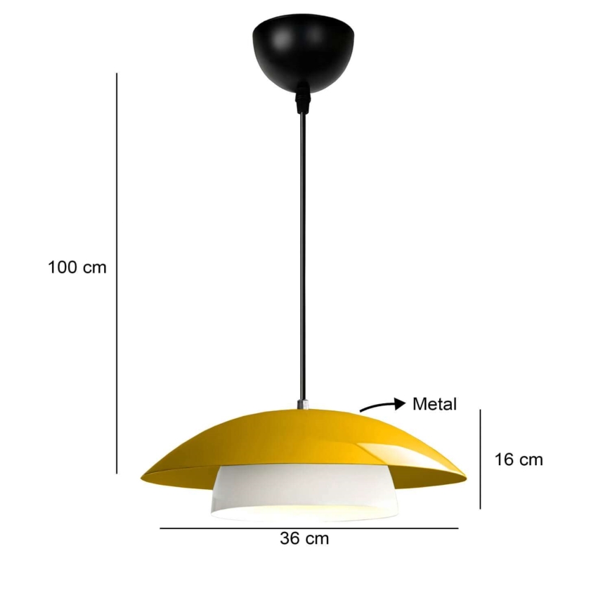 Luster na kablu MOONLIGH 1xE27/40W/230V žuta