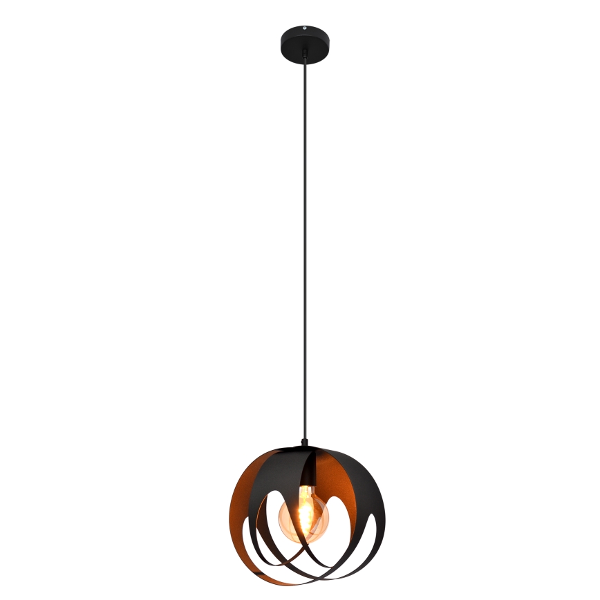 Luster na kablu MOONLIGHT 1xE27/15W/230V crna