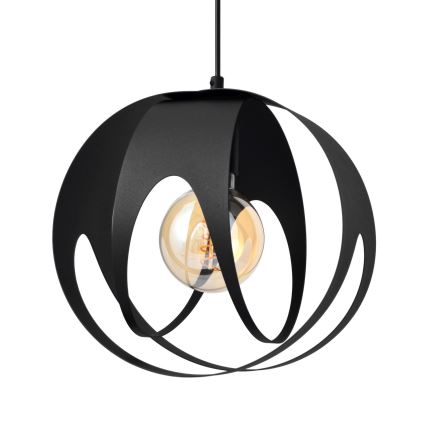 Luster na kablu MOONLIGHT 1xE27/15W/230V crna