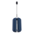 Luster na kablu MULA 1xE27/15W/230V, prečnik 27 cm, plava