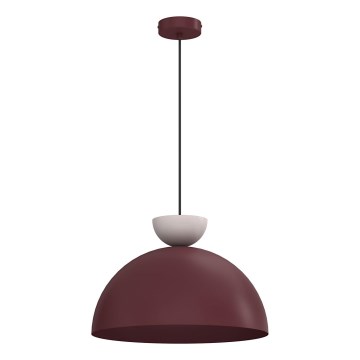 Luster na kablu NEVIS 1xE27/15W/230V Ø 38 cm bordo