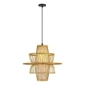 Luster na kablu PINCHOS 1xE27/40W/230V, prečnik 45 cm, bambus